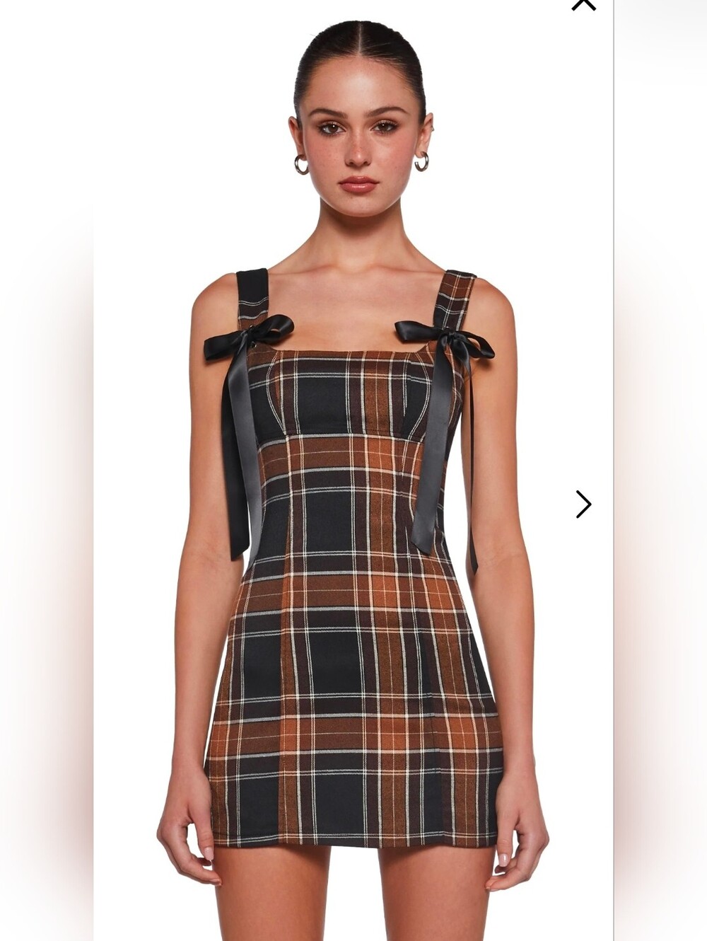Pixie Stardust Mini Dress - Plaid Current Mood Dolls Kills